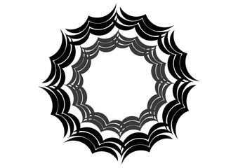 abstract floral frame