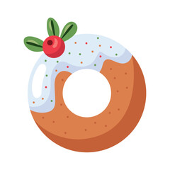 christmas dessert donut