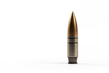 bullet isolated on white background