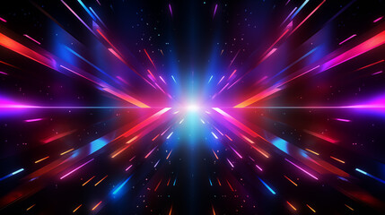 Obraz premium Trendy neon business background. Banner, poster, place for text and design, wallpaper