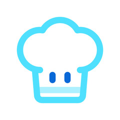 Editable chef's hat vector icon. Food, restaurant. Part of a big icon set family. Perfect for web and app interfaces, presentations, infographics, etc