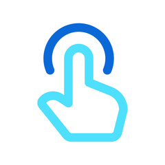 Editable one finger hold vector icon. Part of a big icon set family. Perfect for web and app interfaces, presentations, infographics, etc