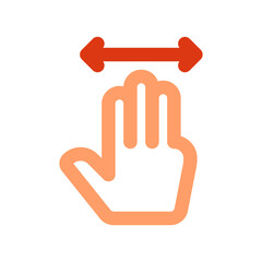 Editable three fingers move vector icon. Part of a big icon set family. Perfect for web and app interfaces, presentations, infographics, etc