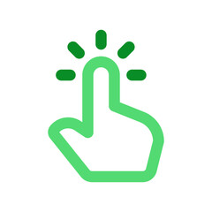 Fototapeta premium Editable one finger tap vector icon. Part of a big icon set family. Perfect for web and app interfaces, presentations, infographics, etc