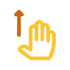 Editable four fingers swipe up vector icon. Part of a big icon set family. Perfect for web and app interfaces, presentations, infographics, etc