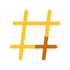 Editable hashtag vector icon. Part of a big icon set family. Perfect for web and app interfaces, presentations, infographics, etc