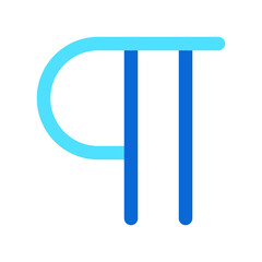 Editable pilcrow, paragraph symbol vector icon. Part of a big icon set family. Perfect for web and app interfaces, presentations, infographics, etc