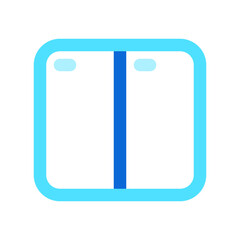 Editable vector horizontal split screens icon. Part of a big icon set family. Perfect for web and app interfaces, presentations, infographics, etc