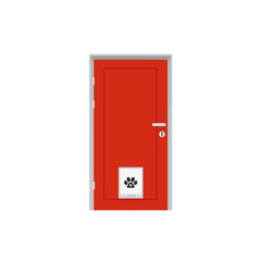 Door. door for pet. free space for text. wallpaper. background.