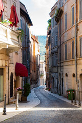 Fototapeta na wymiar Street in Tivoli - Italy