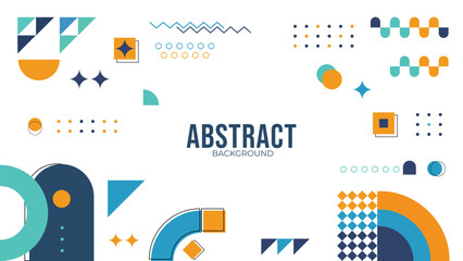 Free vector flat design of abstract background memphis style