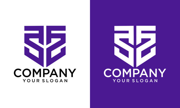 Initial letters S, S, T, ST, TS, SST, STS or TSS overlapping, interlock, monogram logo