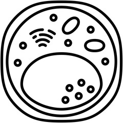 Lymphocyte Icon. White Blood Cell T B Symbol Stock Illustration. Vector Line Icons For UI Web Design And Presentation