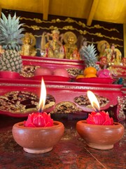 candles in the church