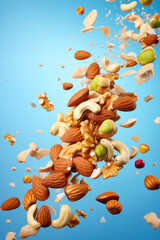 Dry Fruits and Mixed Nuts Levitate	