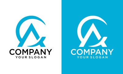 CA letter logo design and minimalist logo .vector template. - obrazy, fototapety, plakaty