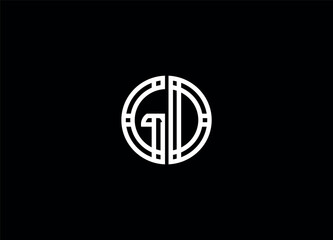 GD   letter logo design and initial logo