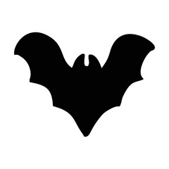 Silhouette Bat. Scary Bat Halloween. Spooky Bat