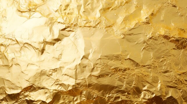 Close up of gold object, silver gold metallic wall
