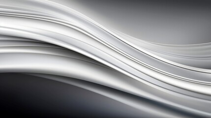 Obraz premium Close up of silver silk background, Abstract white cloth fabric wave