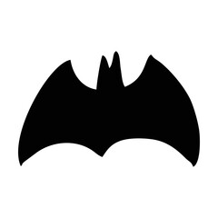 Silhouette Bat. Scary Bat Halloween. Spooky Bat