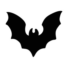 Silhouette Bat. Scary Bat Halloween. Spooky Bat