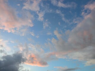 Naklejka na ściany i meble clouds in the sky and clouds beauty sunset