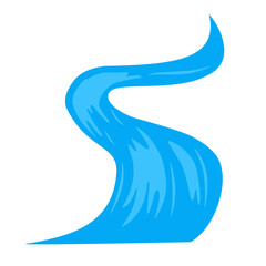 meandering river flow