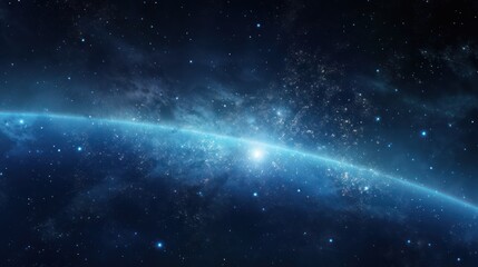 space shining light background with stars