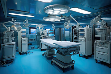 Operating room and equipment.