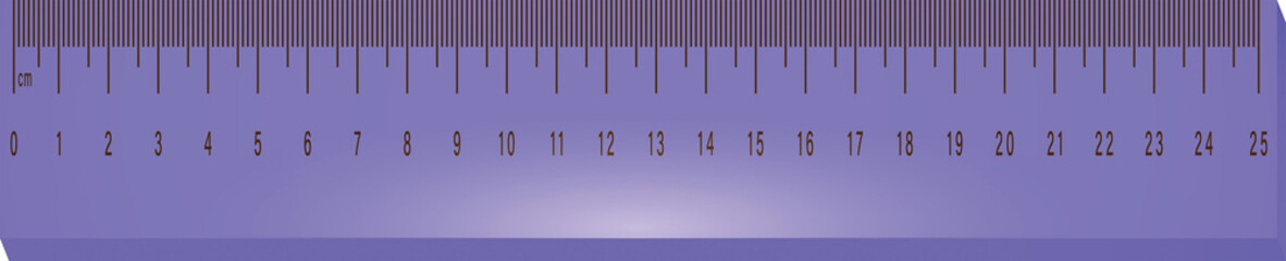Digital png illustration of purple ruler on transparent background