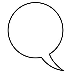 Digital png illustration of white speech bubble on transparent background