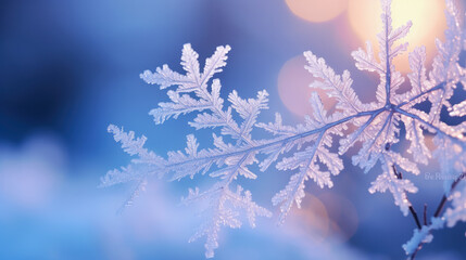 Frosty Winter Abstract Background