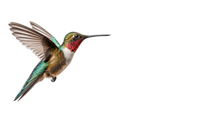 Fototapeta premium Hummingbird isolated on white background