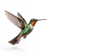 Obraz premium Hummingbird isolated on white background