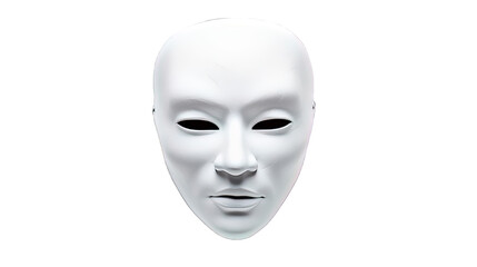 white mask isolated on white