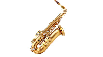 saxophone isolated on white