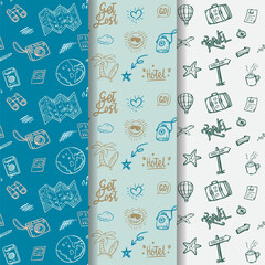 Holiday season seamless pattern vector