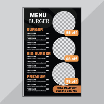  ,Waves Fast Food Restaurant New Menu template
Customize this template for free now and download it to use it wherever you want.beautiful food menu design template ,