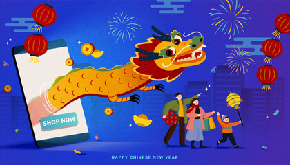 CNY online shopping promo banner