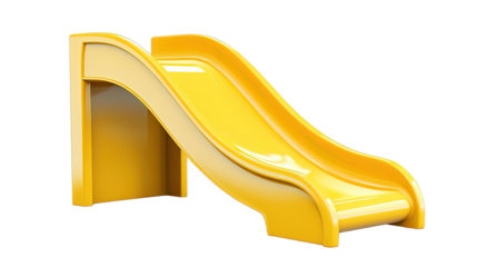 playground slide isolated on white
