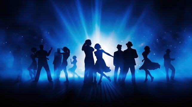 Silhouette of Dancers
