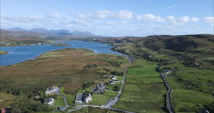 Beautiful Summer and Green Landscape near Kenmare, County Kerry, Ireland