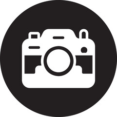 photo camera glyph icon