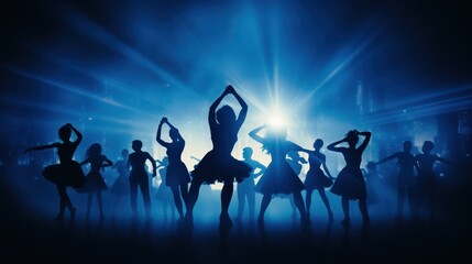 Silhouette of Dancers
