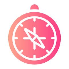 Obraz premium compass gradient icon