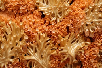 Gold color corals background