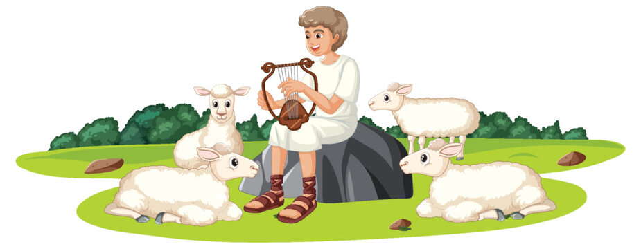 David the Shepherd: A Cartoon Bible Story