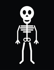skeleton of a person vector