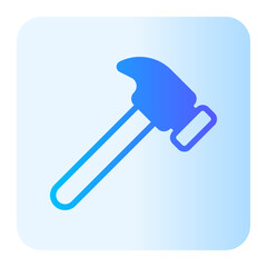 hammer gradient icon